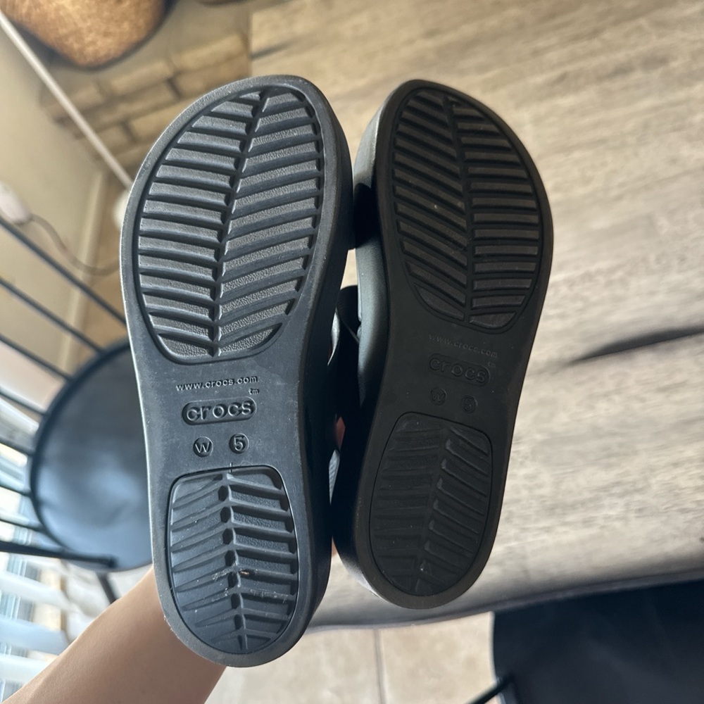 Crocs Black Elevated Sandals - image 2